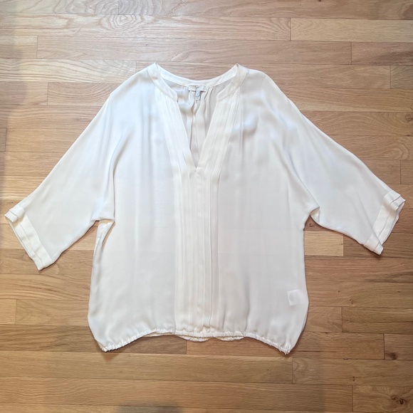 Joie Drapey Silk Raglan-Sleeved Blouse Size L - Picture 1 of 10